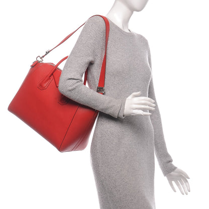 Givenchy Sugar Goatskin Medium Antigona Red 2 of 7