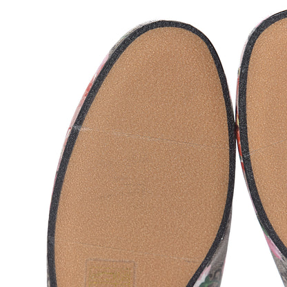 Gucci GG Supreme Monogram Blooms Womens Princetown Slippers 36 Beige Multicolor Dry Rose 6 of 11