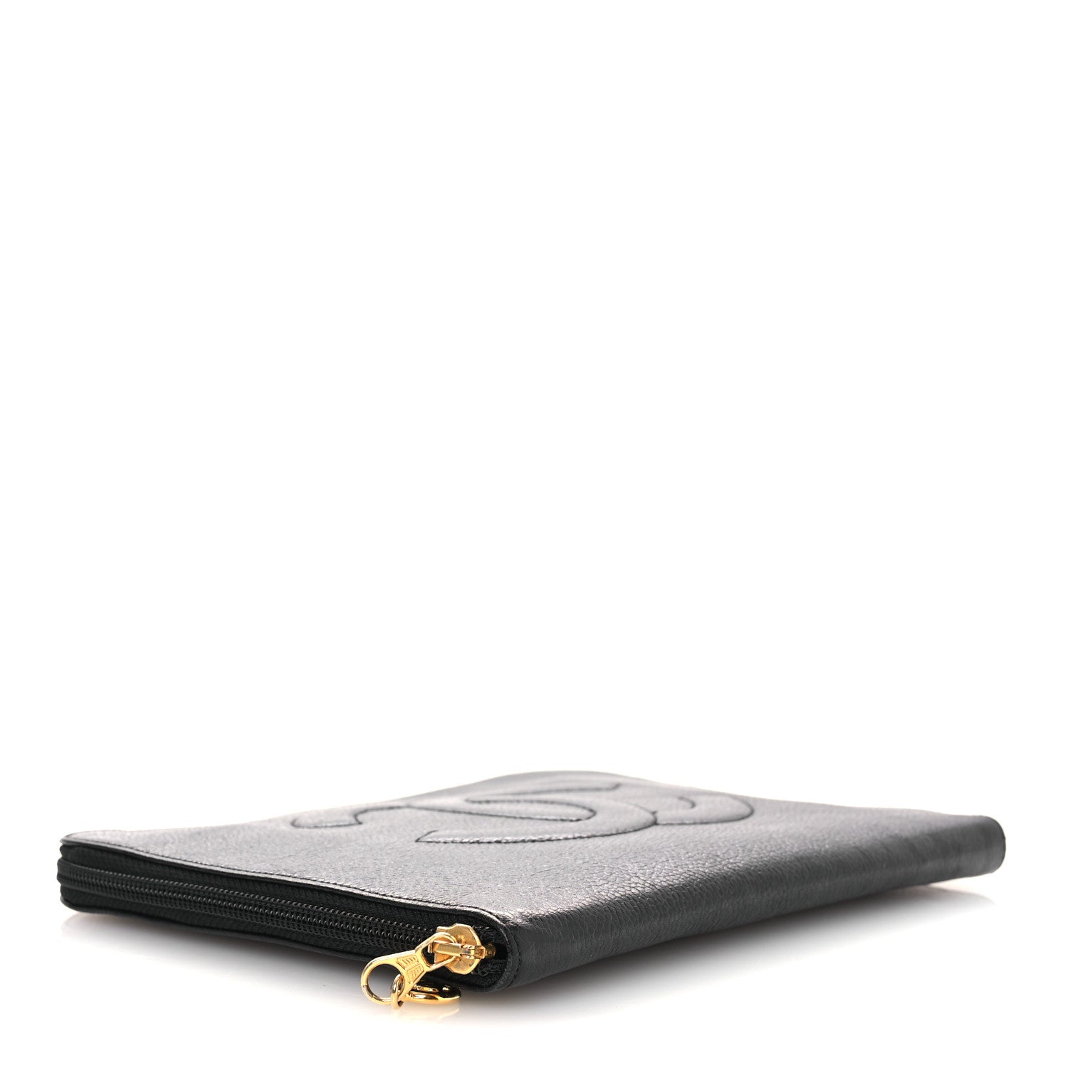 Chanel Caviar Timeless CC Cosmetic Pouch Black 4 of 11