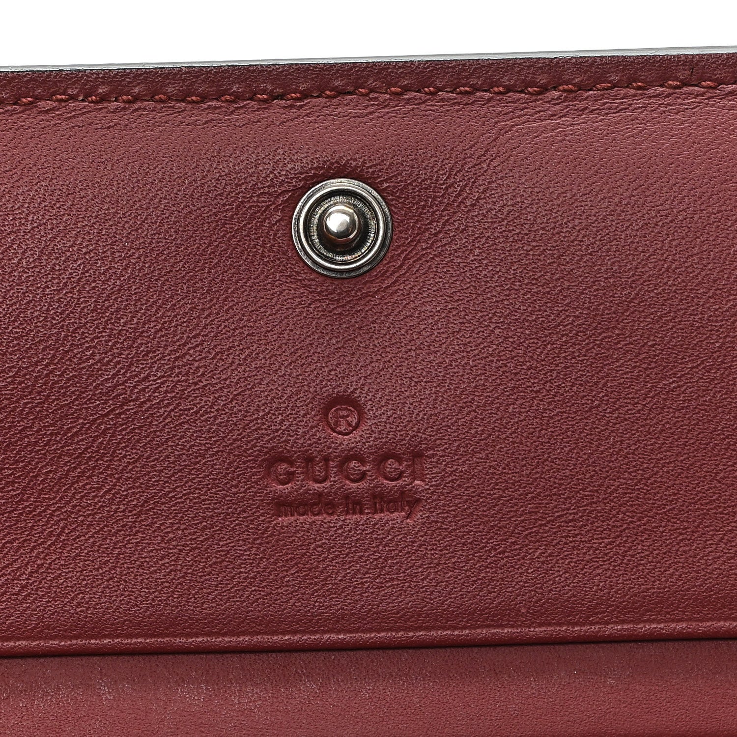 Gucci GG Supreme Monogram Blooms Card Case Beige Multicolor Dry Rose 6 of 7
