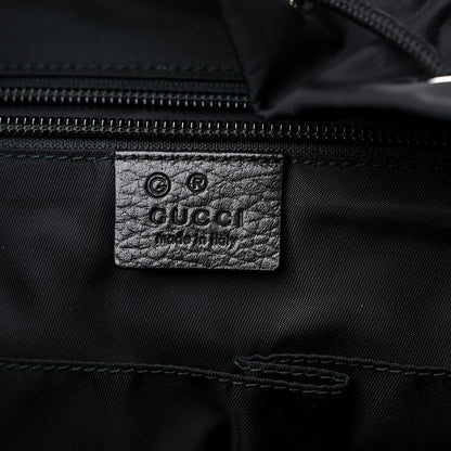 Gucci Nylon Monogram Medium Light Double Buckle Backpack Black 6 of 11