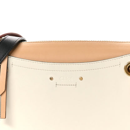Chloe Calfskin Small Roy Tri-Color Bag Beige White 7 of 9