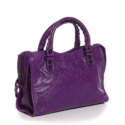 Balenciaga Agneau Classic Hardware Mini City Ultraviolet 3 of 12