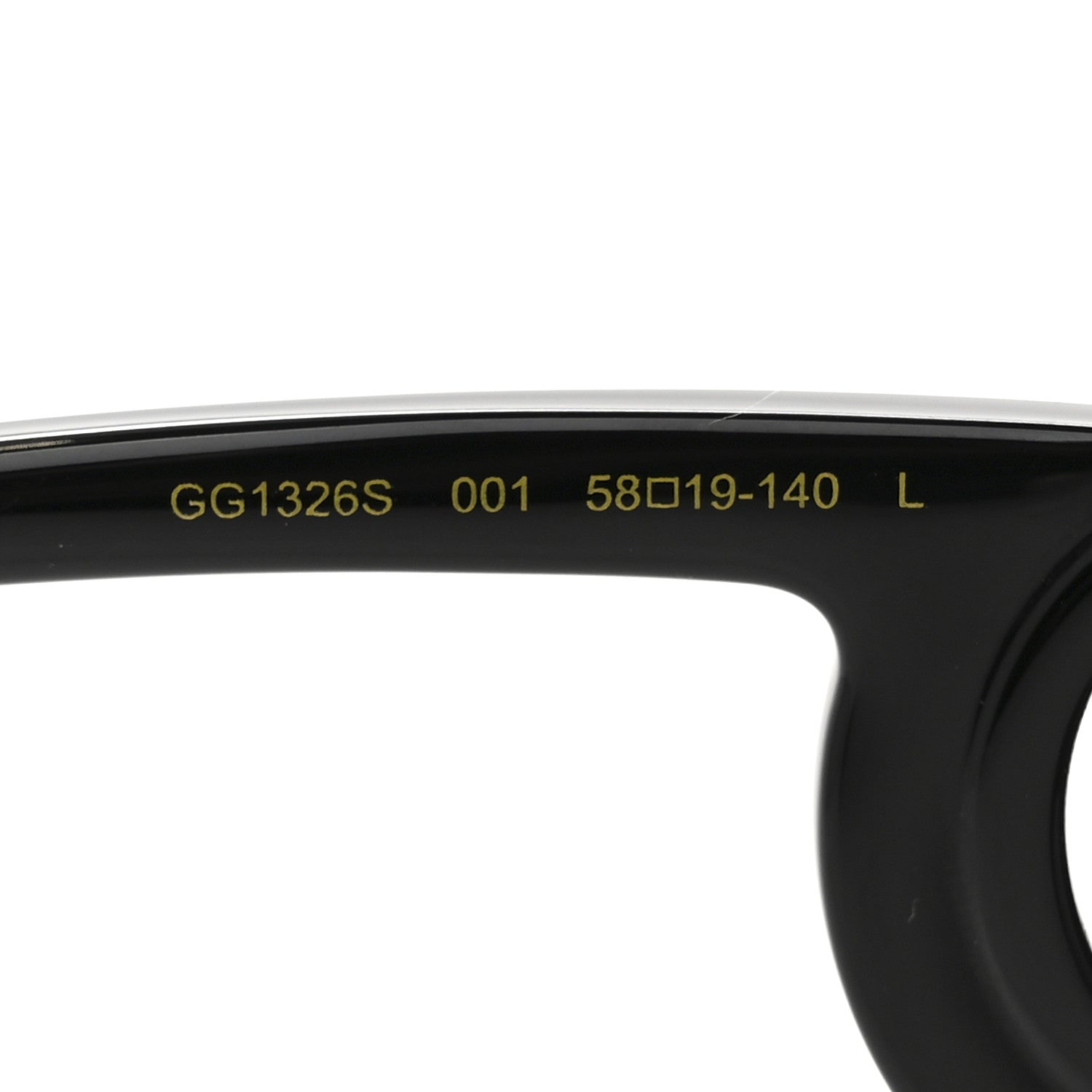 Gucci Acetate Rectangle Frame Sunglasses GG1326S Black 5 of 8