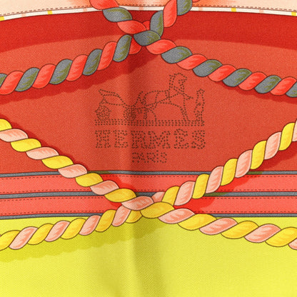 Hermes Silk Grande Tenue Scarf 90 Anis Gris Jaune 2 of 5