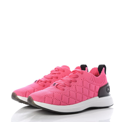 Chanel Mixed Fabrics Knit Sneakers 36.5 Pink 3 of 8