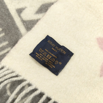Louis Vuitton Cashmere Monogram Reykjavik Scarf Bleu Rose 3 of 3