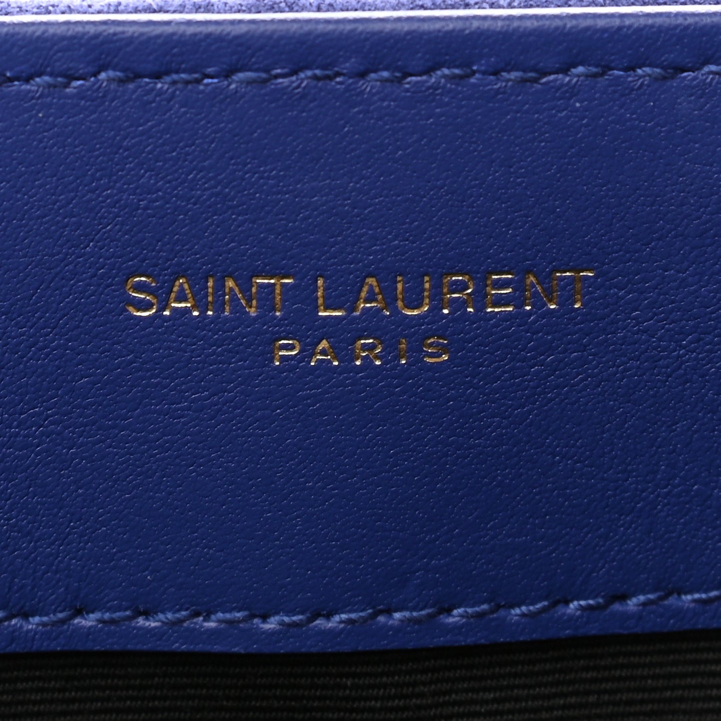 Velvet Y Quilted Monogram Small Loulou Chain Satchel Blue Sapphire