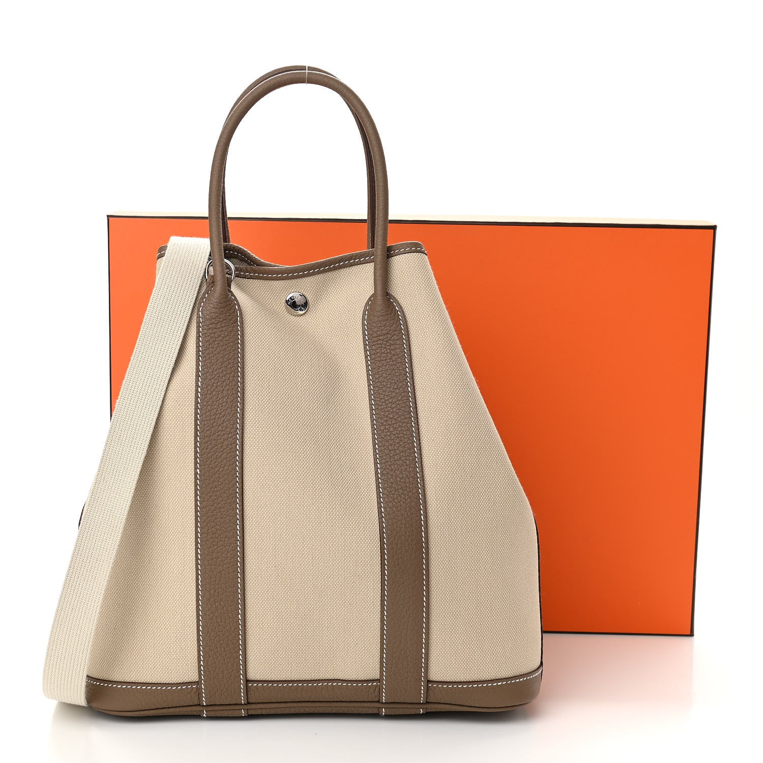 Hermes Toile H Negonda Garden File 28 Etoupe 11 of 11