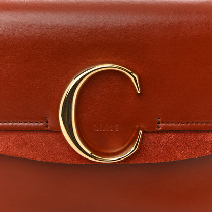 Chloe Calfskin Small C Double Carry Sepia Brown 11 of 12