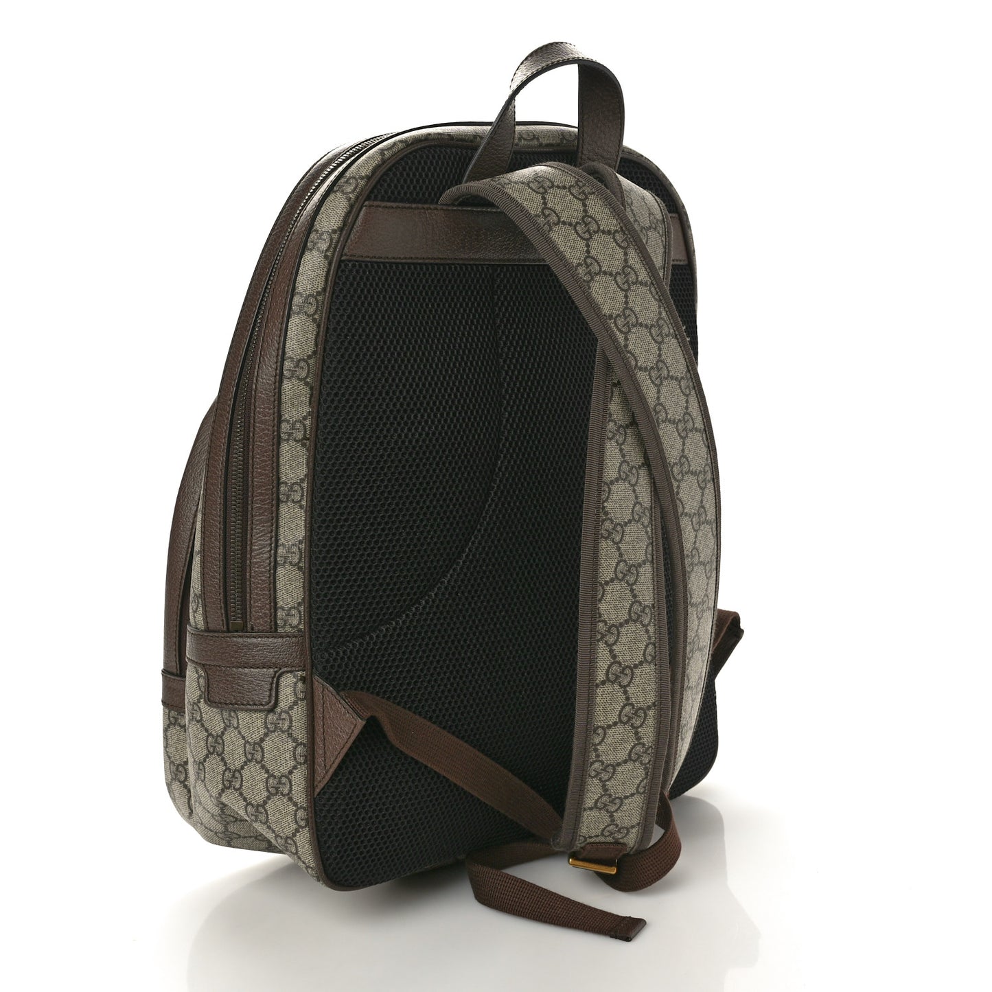 GG Supreme Monogram Medium Ophidia Day Backpack Brown