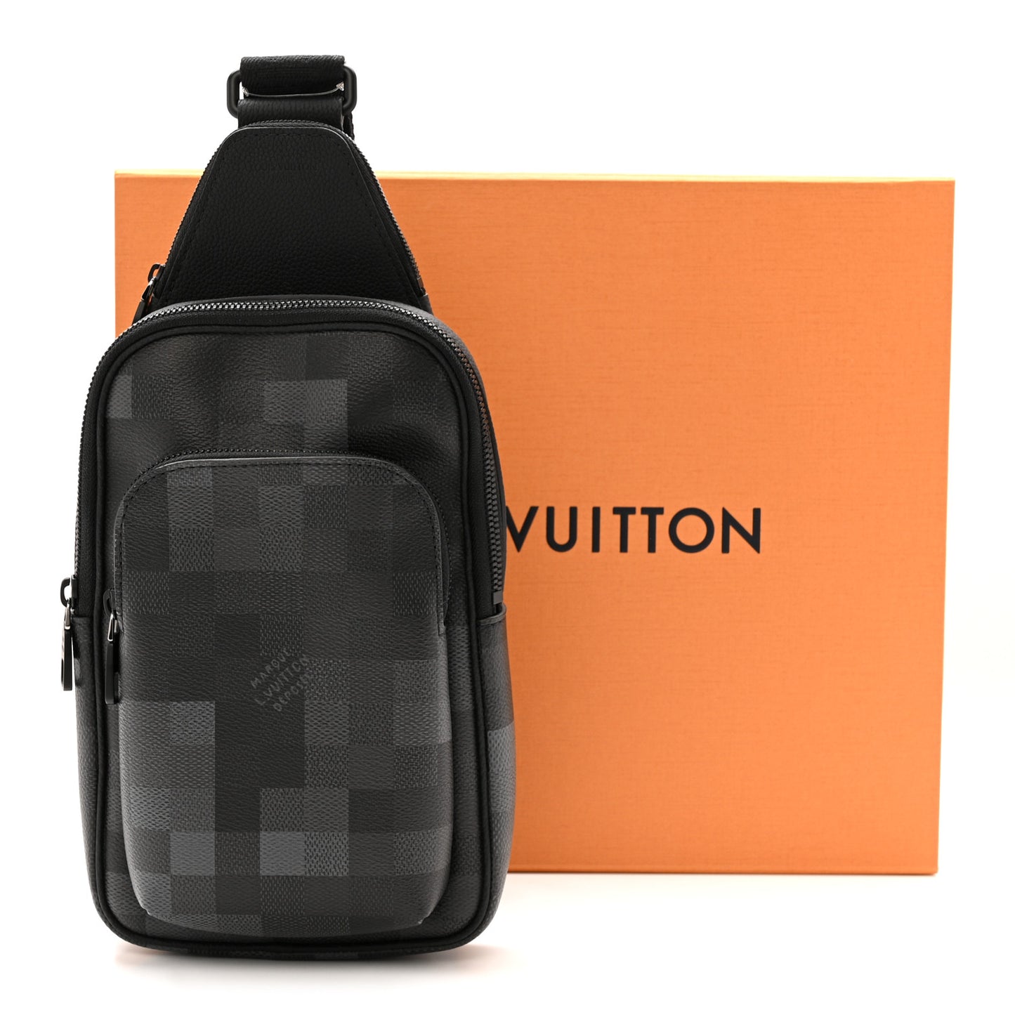 Damier Graphite Pixel Avenue Sling Backpack Gris