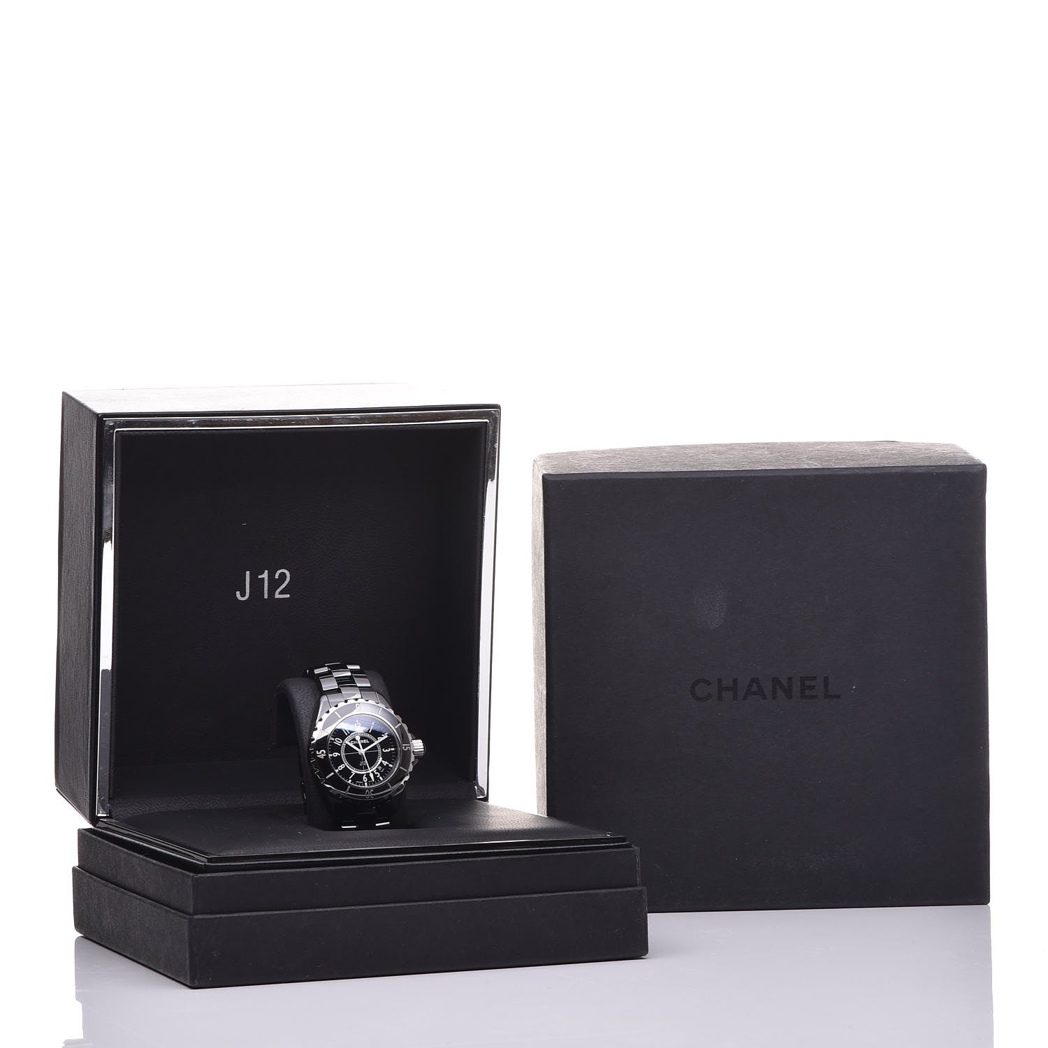 Chanel Stainless Steel Ceramic 33mm J12 Quartz Watch Black 7 of 7