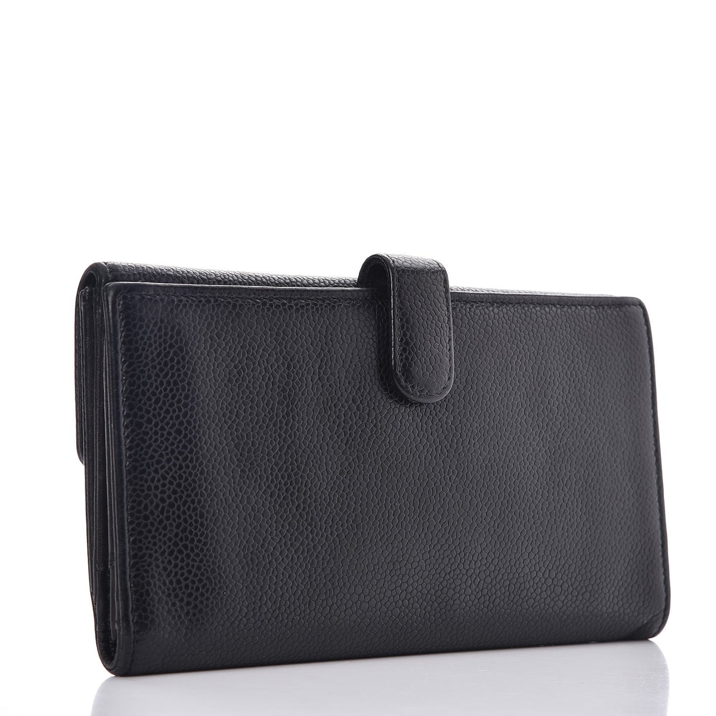 Caviar Timeless CC Large Flap Wallet Black
