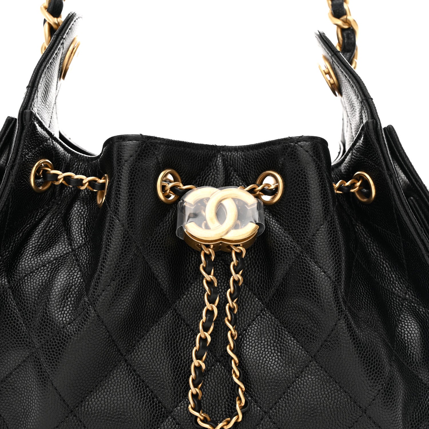 Chanel Caviar Quilted Mini Chanel 25 Handbag Black 8 of 11