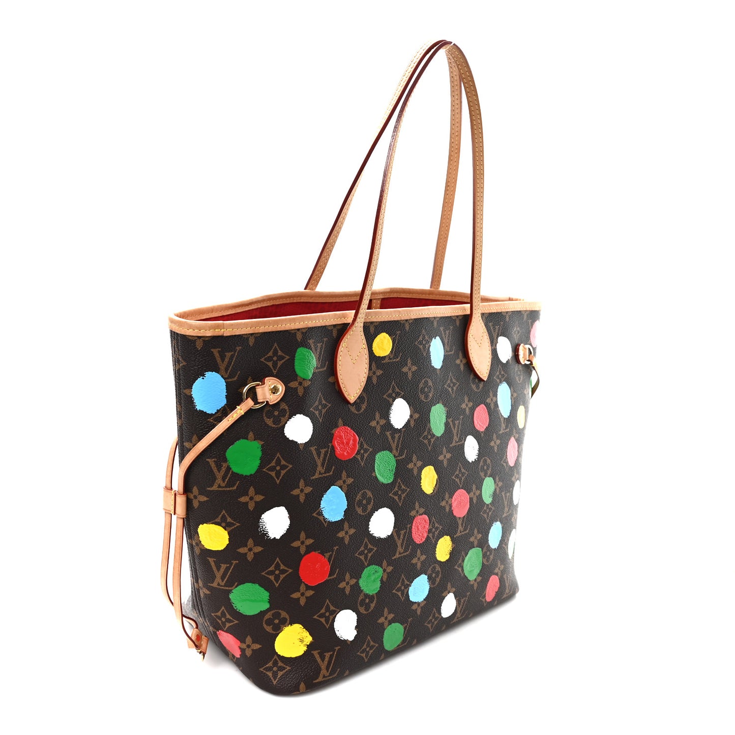 LV X YK Monogram Dots Neverfull MM