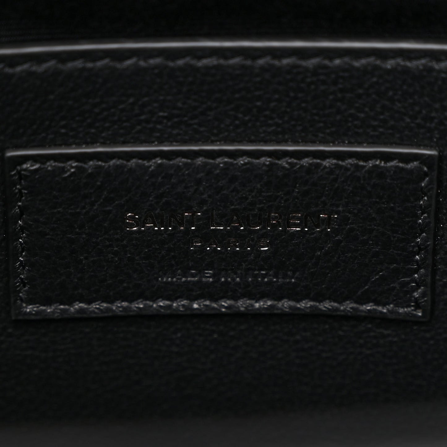 Sheepskin Matelasse Chevron Monogram Large College Satchel Black