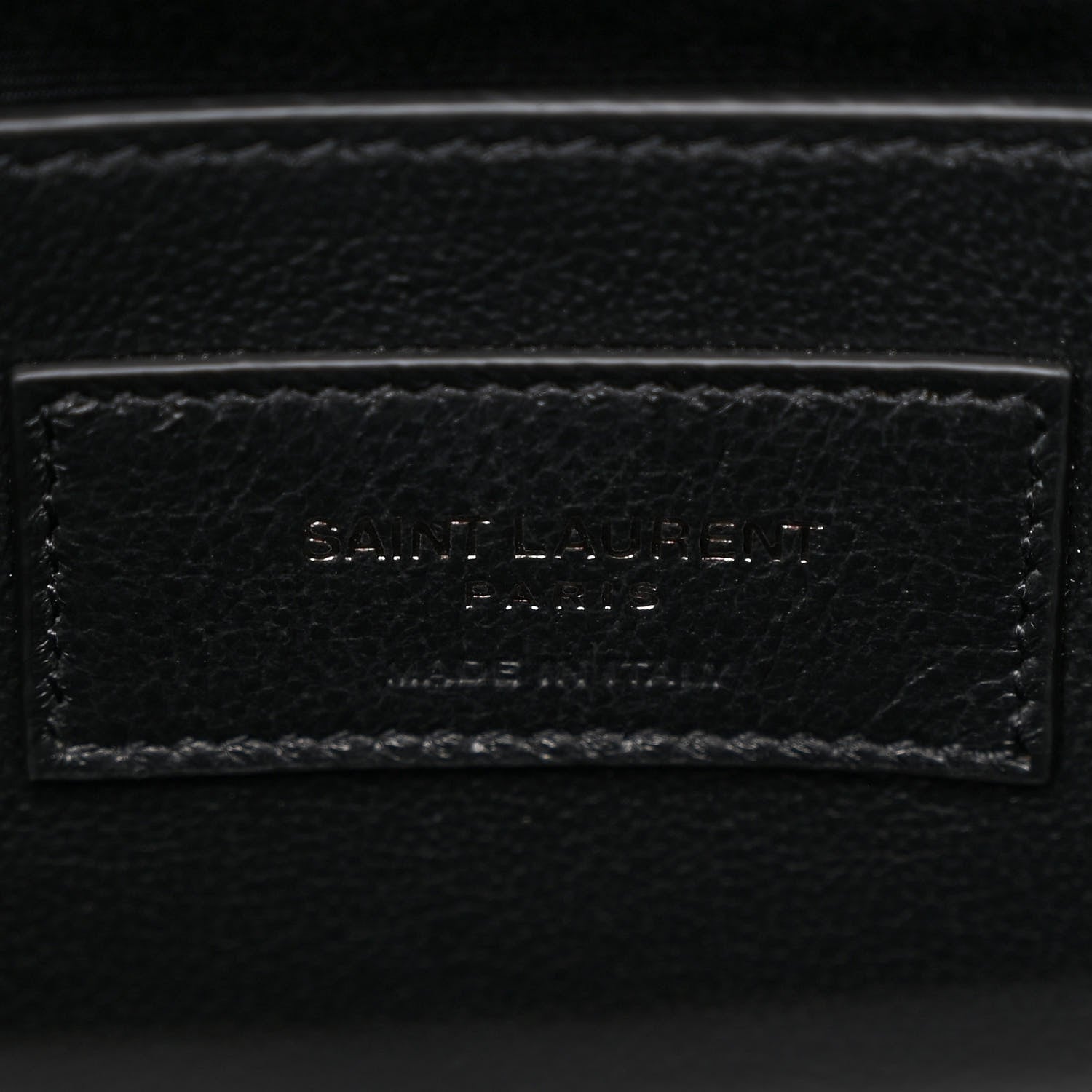 Saint Laurent Sheepskin Matelasse Chevron Monogram Large College Satchel Black 7 of 11