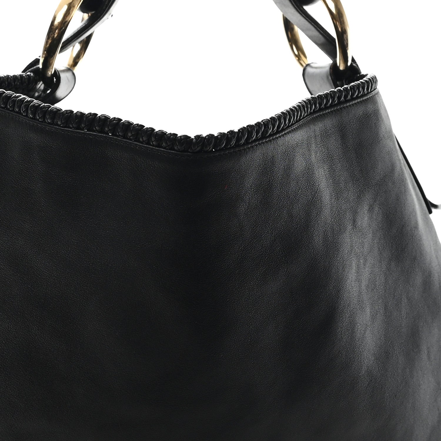 Gucci Calfskin Large Horsebit Chain Hobo Black 8 of 12
