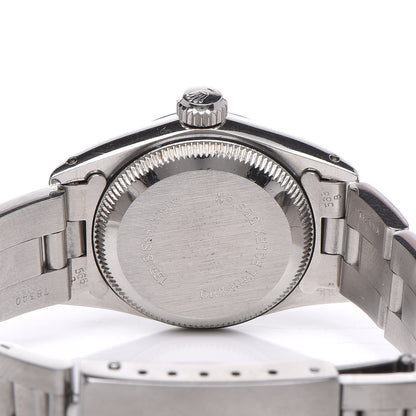 Rolex Stainless Steel 24mm Oyster Perpetual Watch White Roman 67180 7 of 8