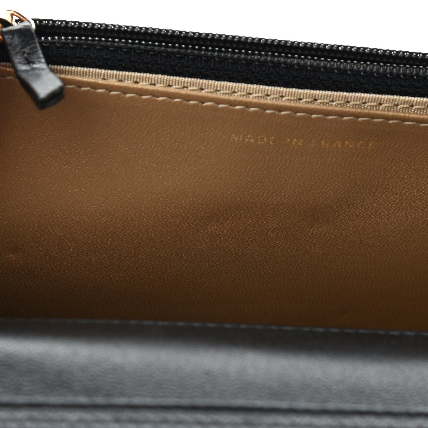 Lambskin Quilted CC Pearl Crush Wallet on Chain WOC Black