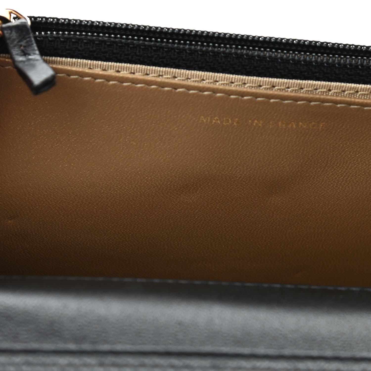 Chanel Lambskin Quilted CC Pearl Crush Wallet on Chain WOC Black 8 of 10
