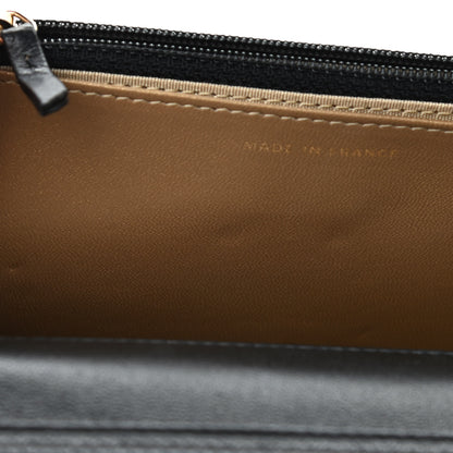 Chanel Lambskin Quilted CC Pearl Crush Wallet on Chain WOC Black 8 of 10