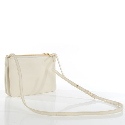 Celine Lambskin Small Trio Crossbody Bag White 3 of 8