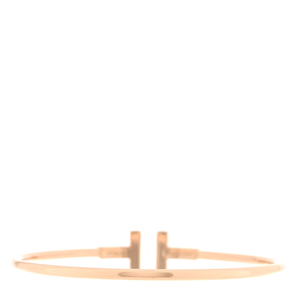18K Rose Gold Mother of Pearl Wide T Wire Bracelet