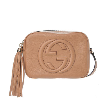 Gucci Pebbled Calfskin Small Soho Disco Bag Camelia 1 of 7
