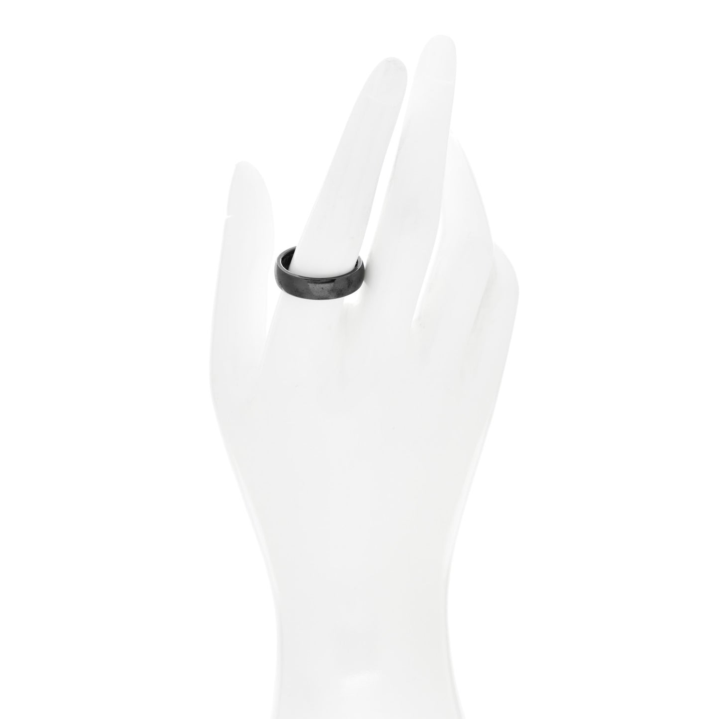 Black Titanium 6mm Classic Band Ring 61 9.5