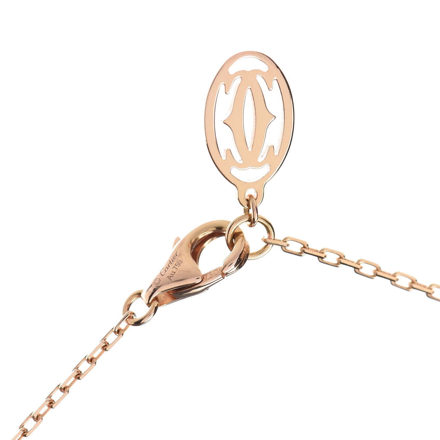 Cartier 18K Pink Gold Diamond SM D'Amour Pendant Necklace 4 of 4