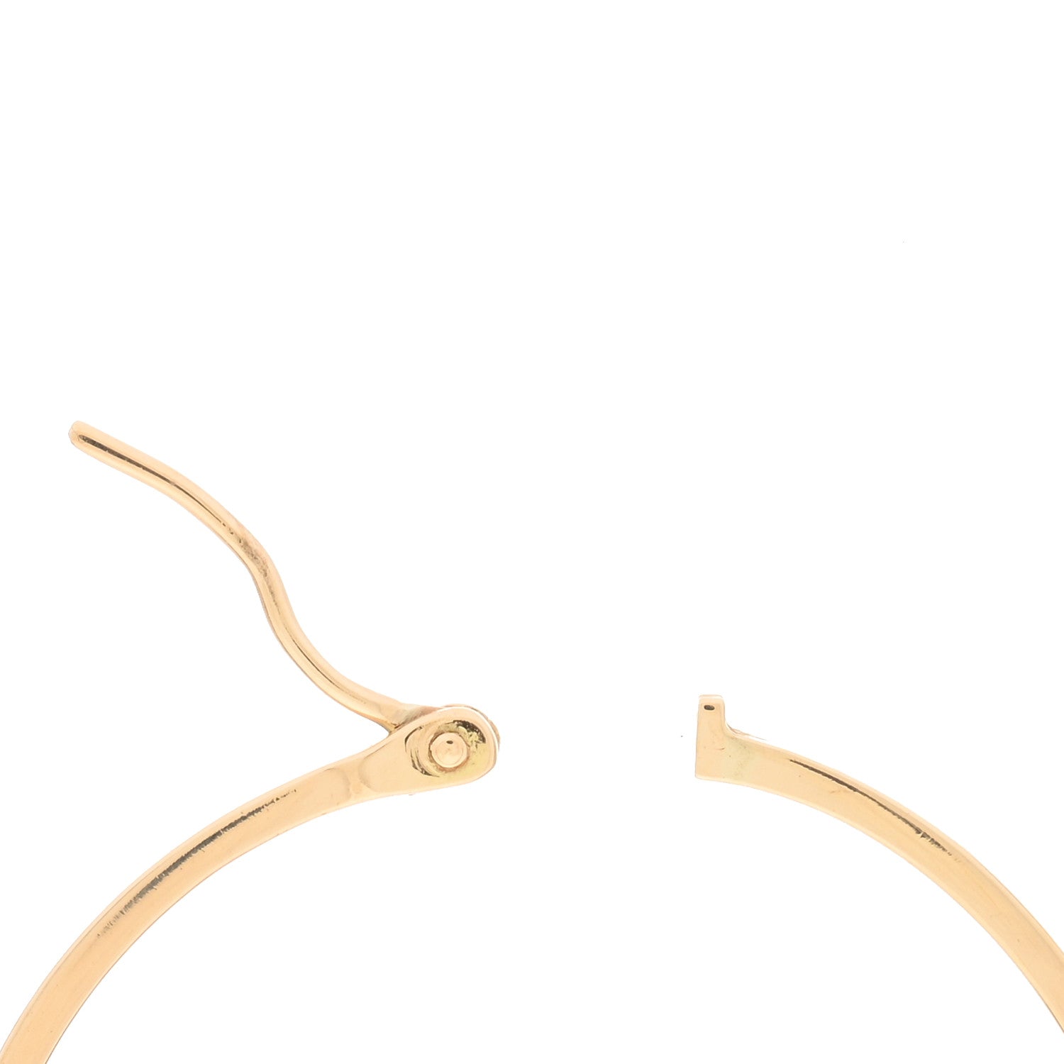 Gucci 18K Yellow Gold Diamond Running GG Hoop Earrings 3 of 4