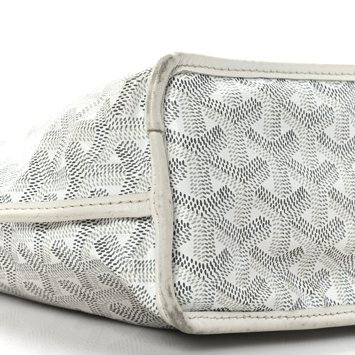 Goyardine Reversible Mini Anjou White