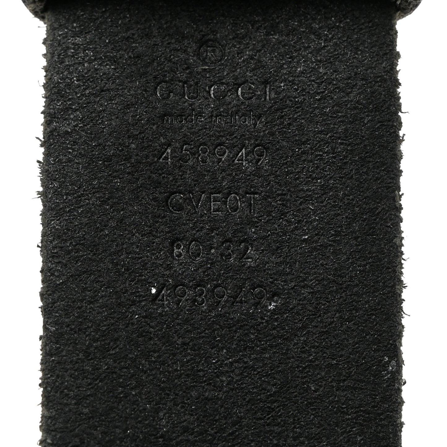 Faded Calfskin Snake Double G 40mm Belt 80 32 Black