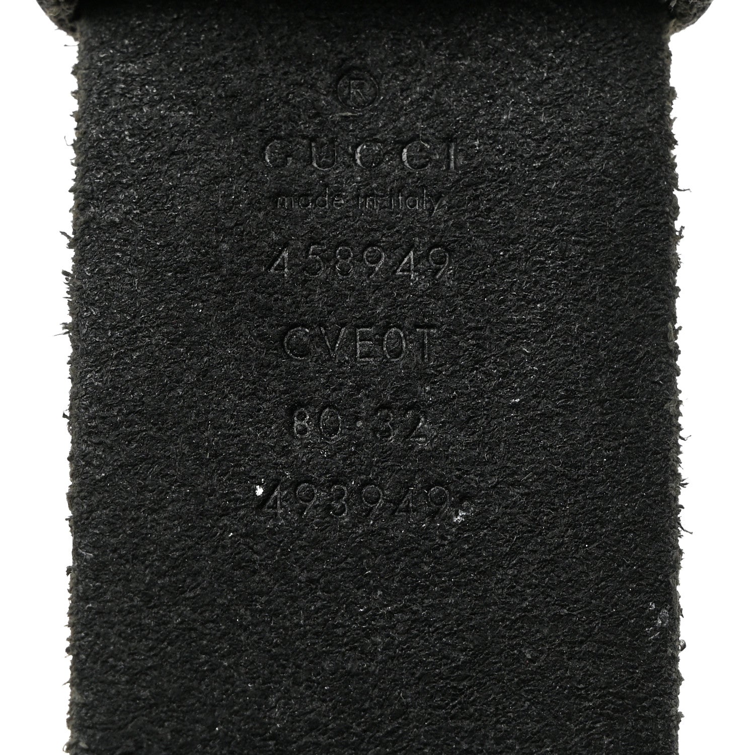 Gucci Faded Calfskin Snake Double G 40mm Belt 80 32 Black 3 of 6