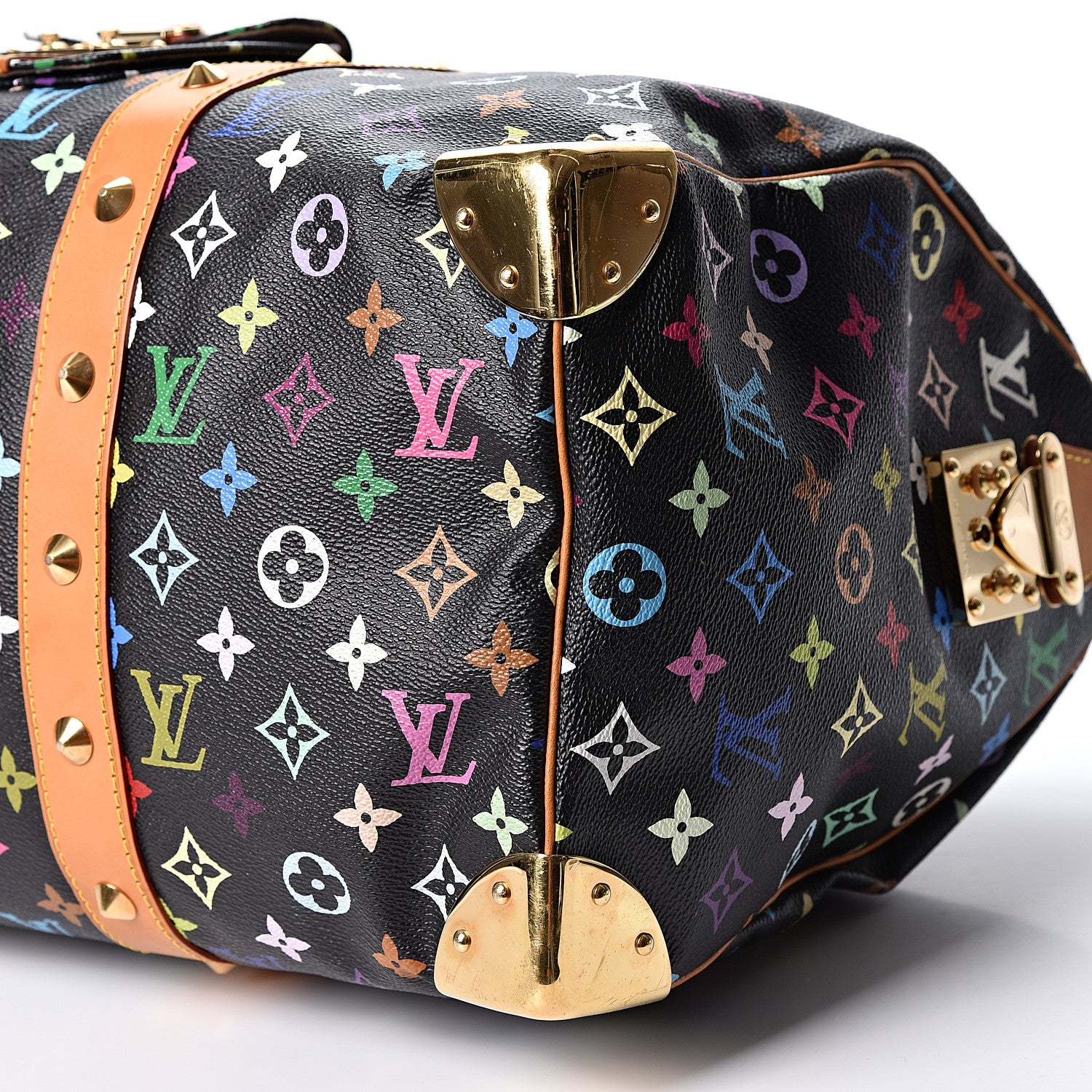 Louis Vuitton Monogram Multicolor Keepall 45 Black 8 of 8