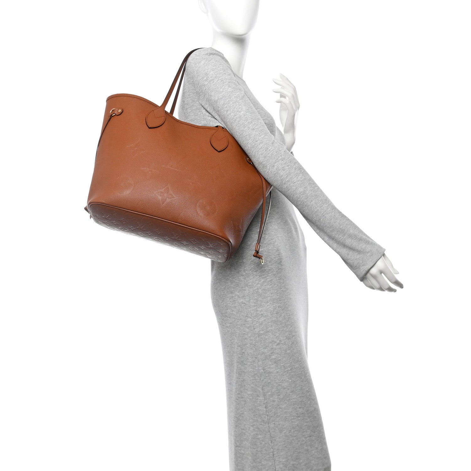 Louis Vuitton Empreinte Monogram Giant Neverfull MM Cognac 2 of 9