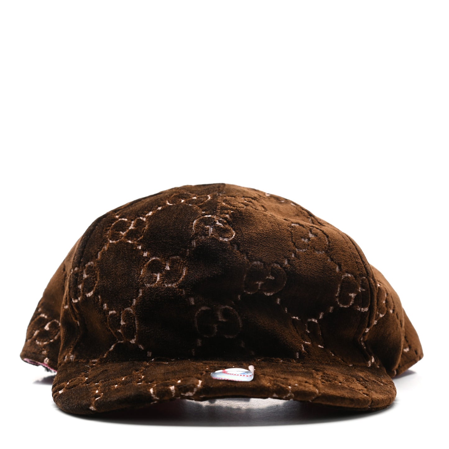 Velvet GG Monogram Baseball Hat L Brown