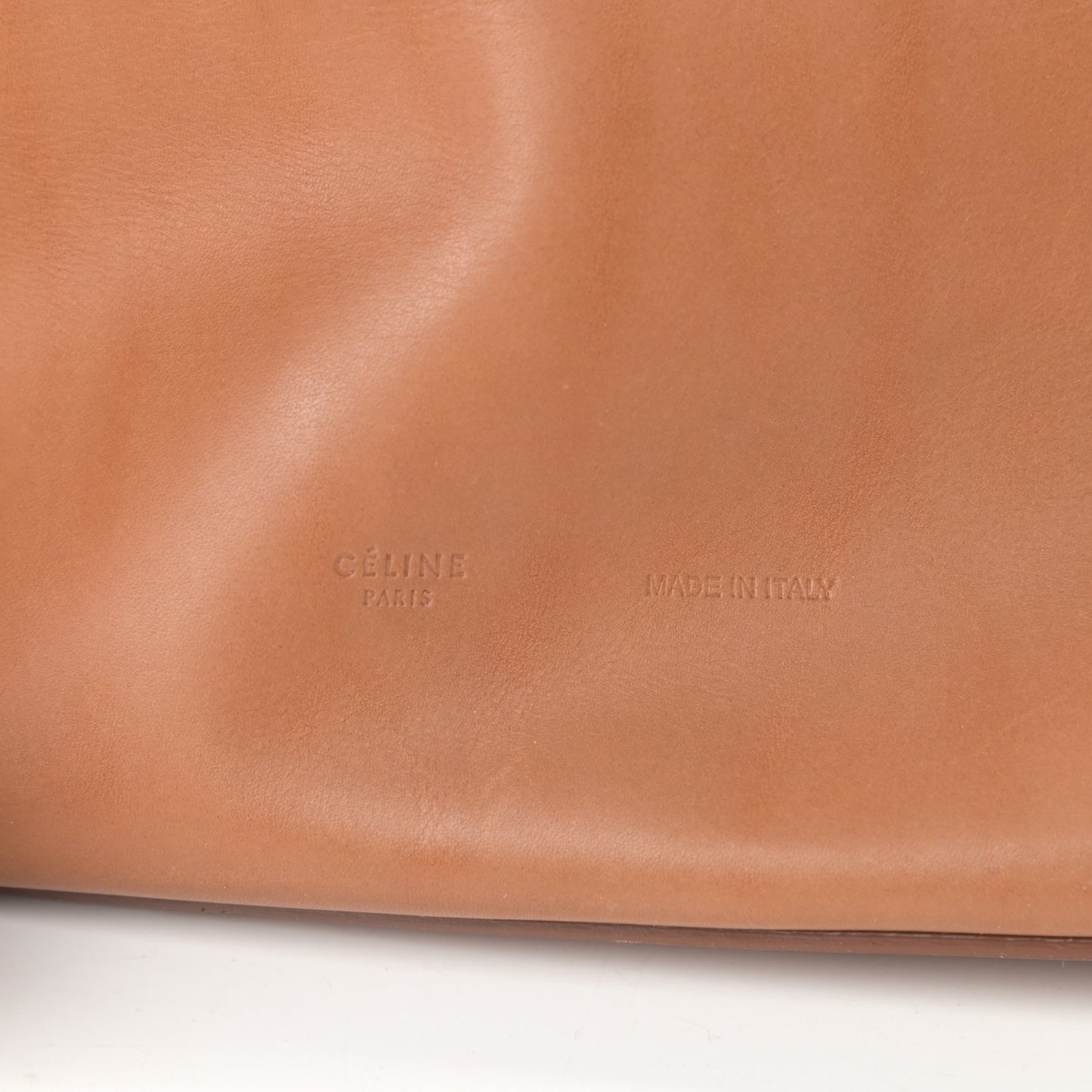 Supple Calfskin Tie Knot Twisted Tote Tan