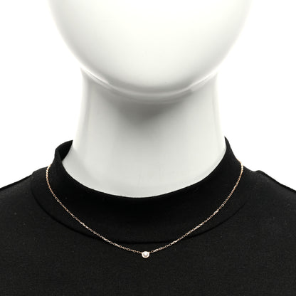 Cartier 18K Pink Gold Diamond SM D'Amour Pendant Necklace 2 of 4