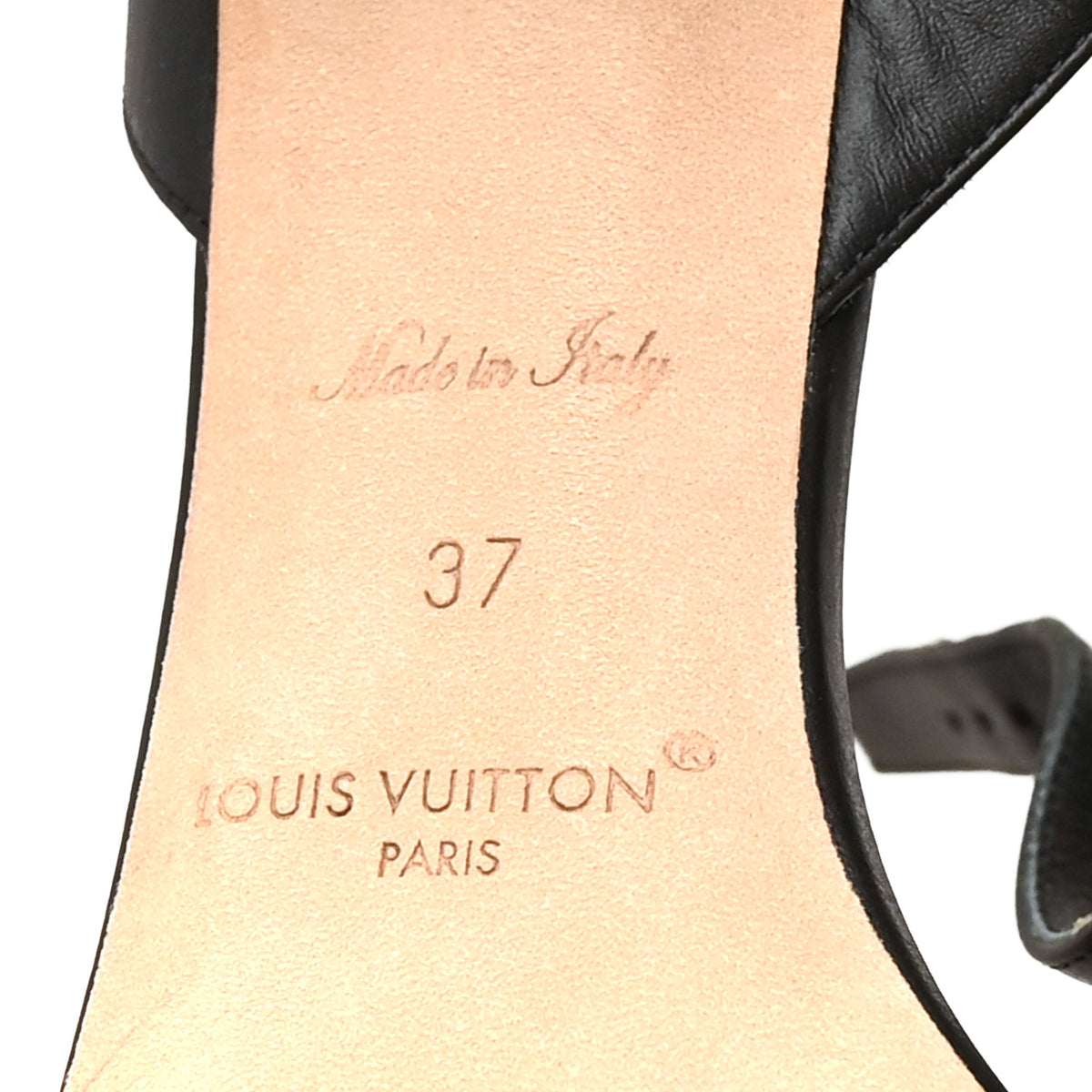 Louis Vuitton Calfskin Perforated Shake Slingback Pumps 37 Black 8 of 9