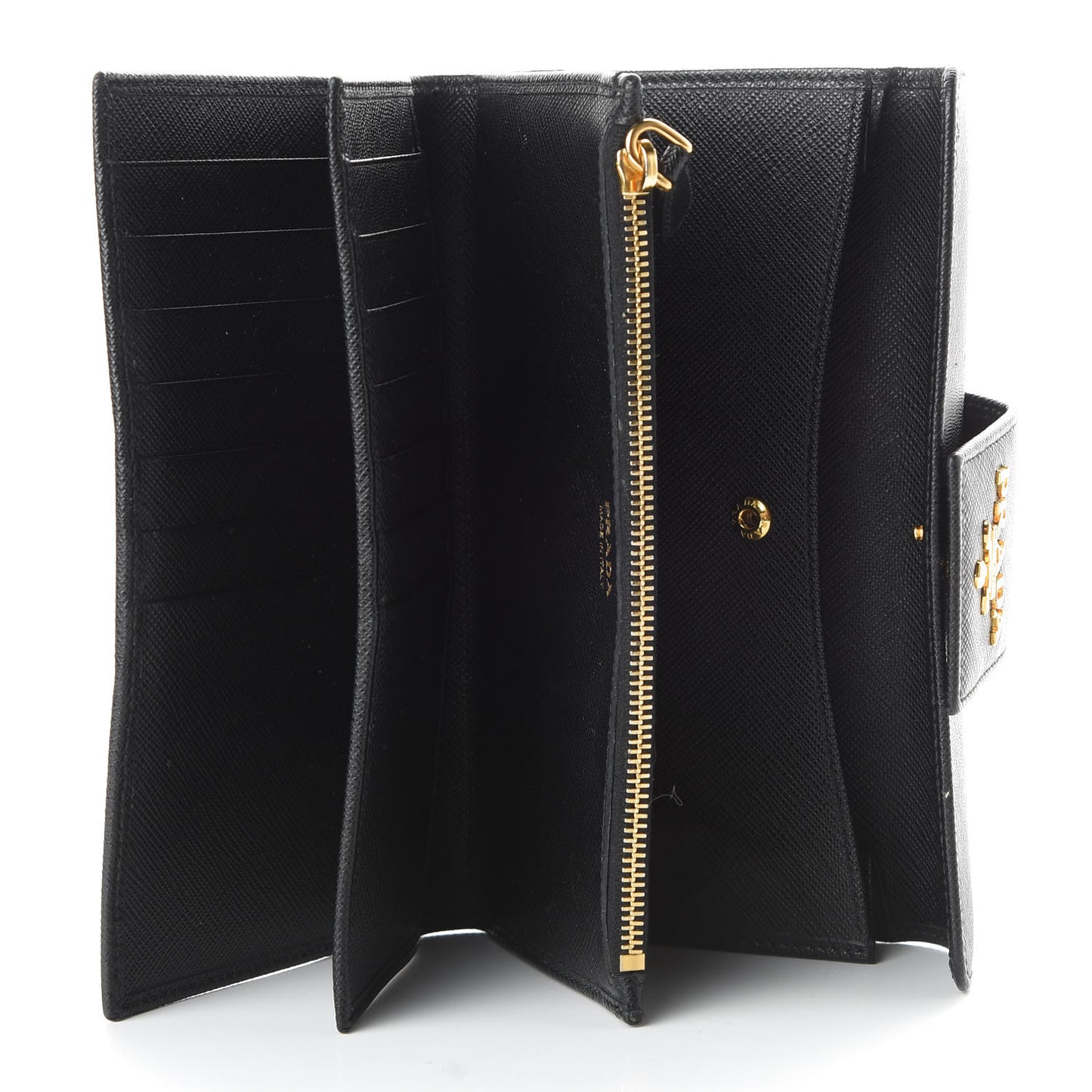 Saffiano Metal Medium Wallet Black