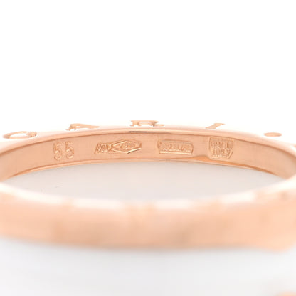 Bulgari 18K Rose Gold White Ceramic B.Zero1 Two-Band Ring 55 7.25 4 of 4