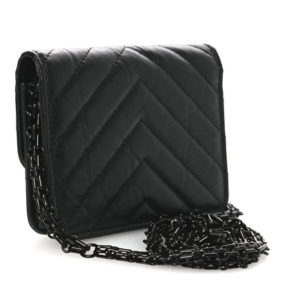 Chanel Aged Calfskin Chevron Quilted Reissue Belt Bag So Black 3 of 13