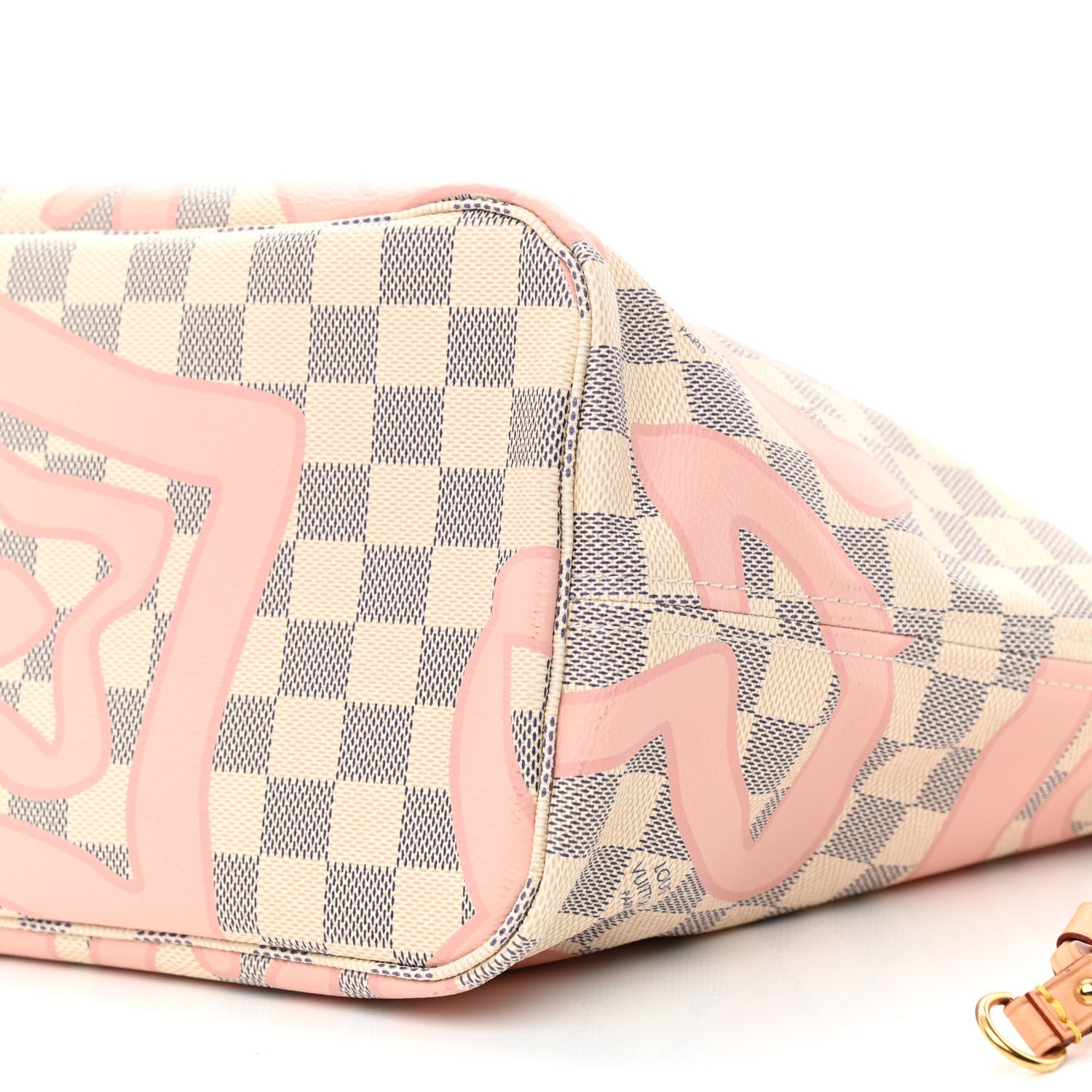 Louis Vuitton Damier Azur Tahitienne Neverfull MM 12 of 12