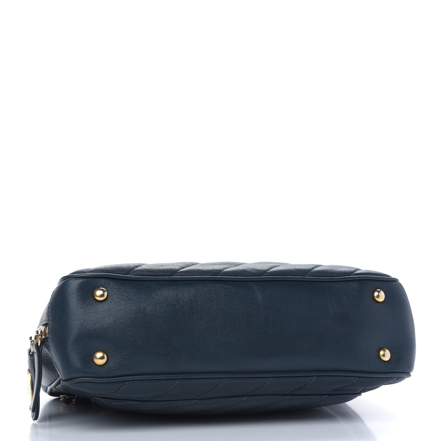 Lambskin Quilted Coco Vintage Camera Case Blue