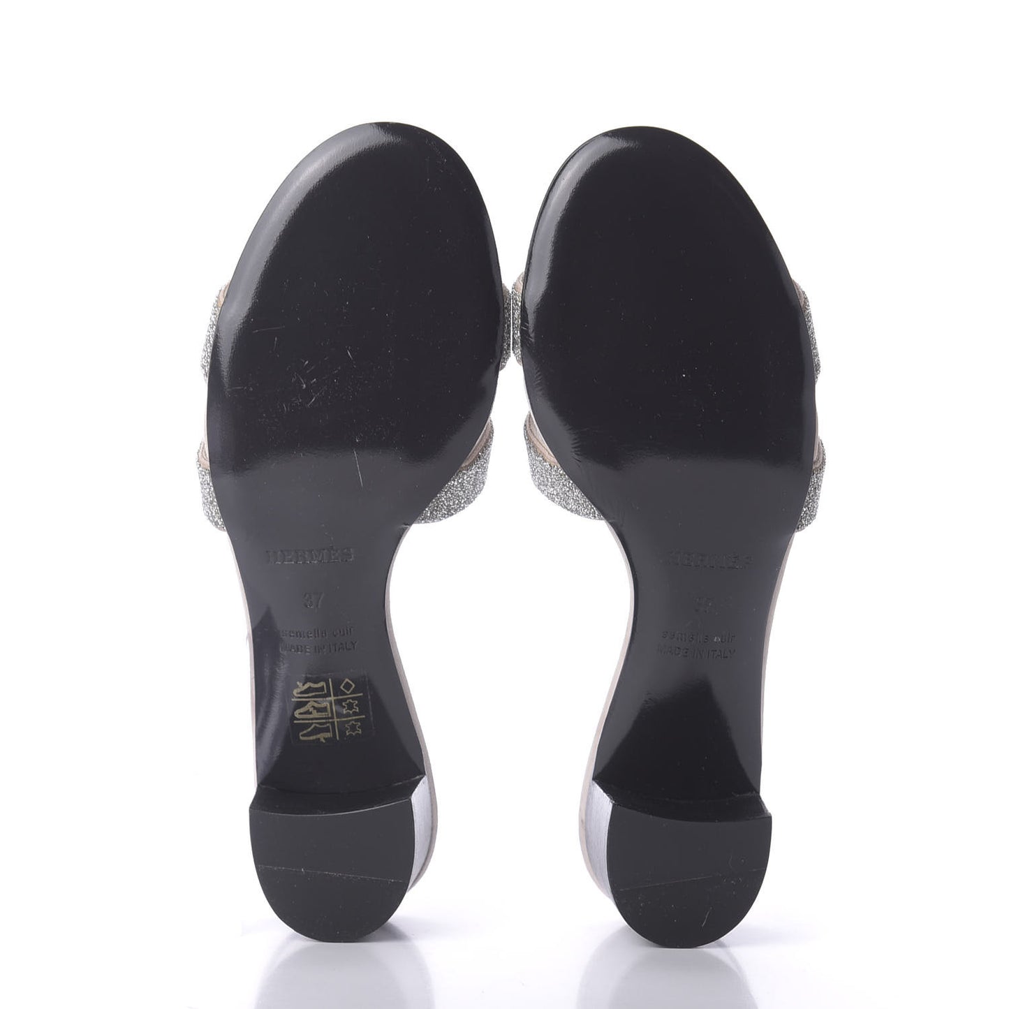 Suede Goatskin Crystal Oasis Sandals 37