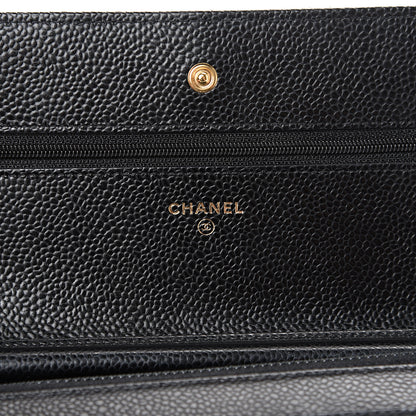 Chanel Caviar Quilted Wallet On Chain WOC Black 5 of 11