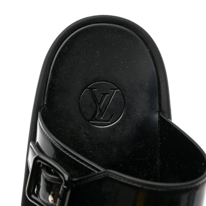 Louis Vuitton Monogram Sunbath Flat Mule Sandals 39 Black 6 of 8